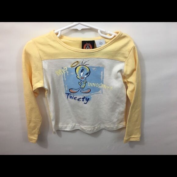 Looney Tunes Tweety  Shirt Girls 4T - Picture 1 of 3